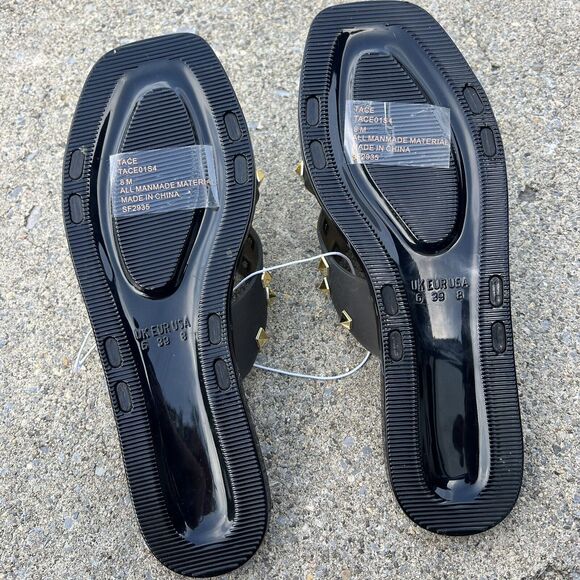 NWOB Steve Madden Tace Slip On Flat Studded Sandals - Picture 7 of 9